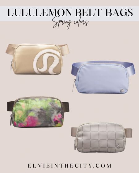 Lululemon belt bags in new Spring colors. 

Belt bag - crossbody bag - running bag - spring style - athleisure 

#LTKfit #LTKunder50 #LTKstyletip