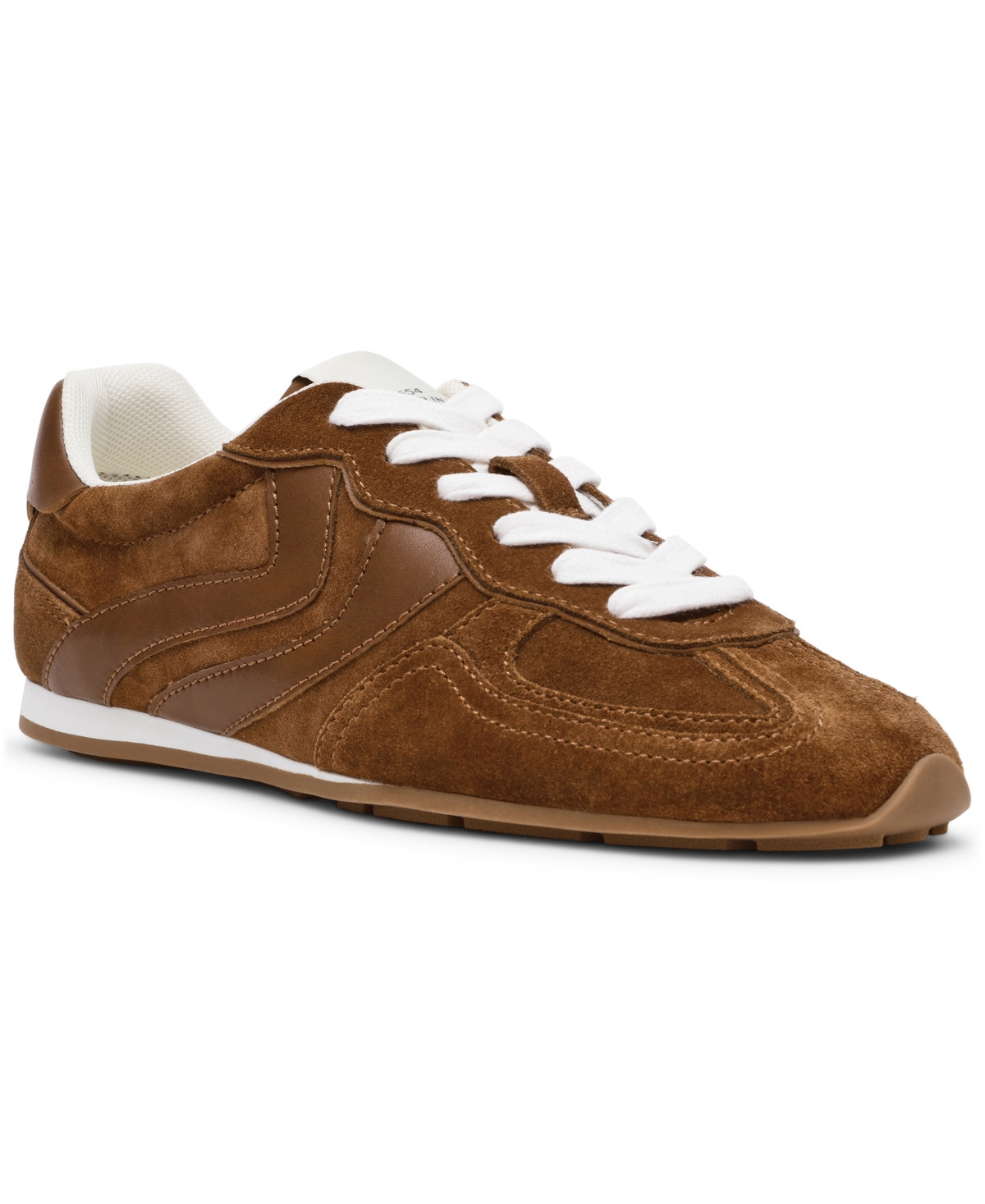 Steve Madden Women's Abbi Lace-Up Sneakers - Chestnut Multi | Macy's