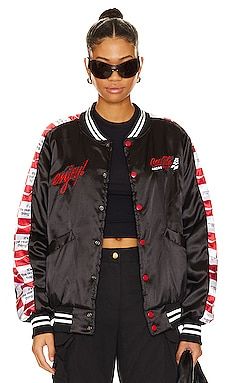 The Laundry Room Coca Cola Racing Stadium Jacket in Black, Red, & White from Revolve.com | Revolve Clothing (Global)