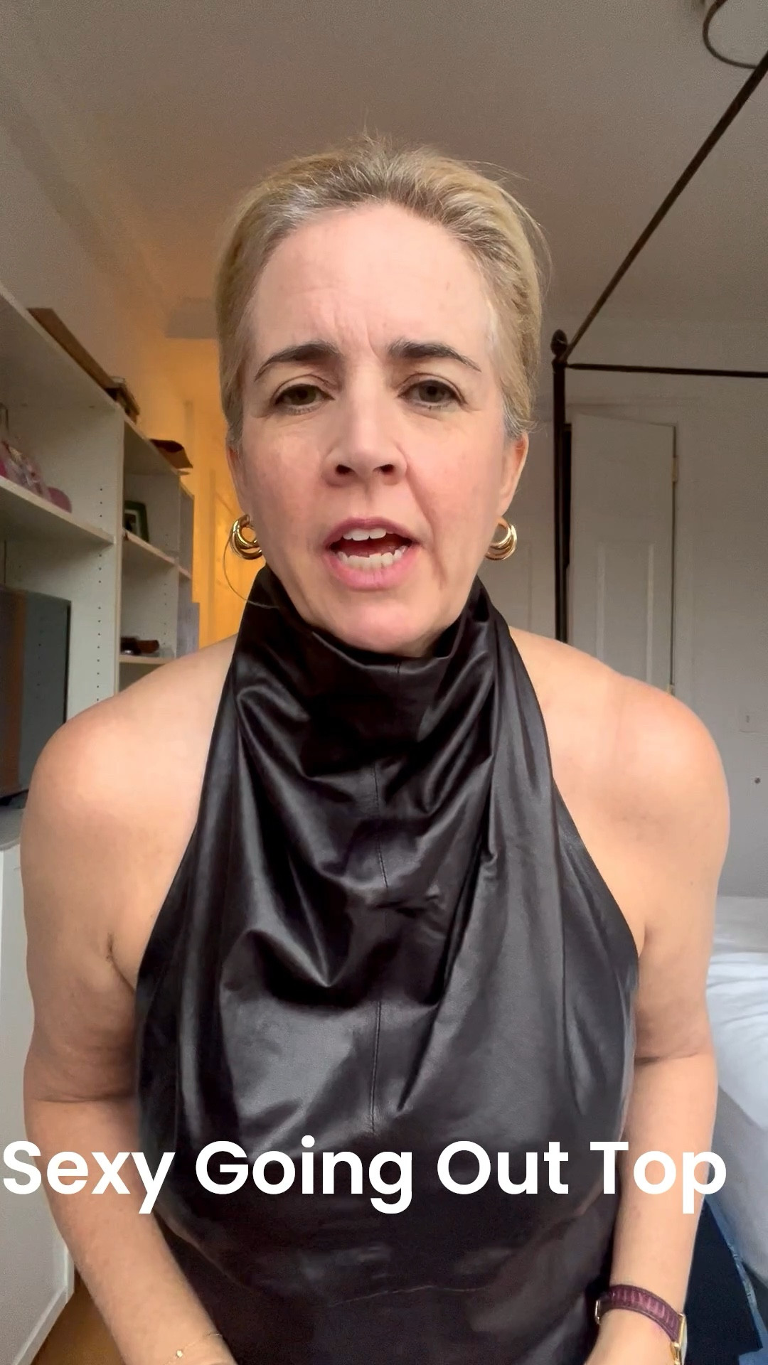 Liquid brown leather top - pair with jeans or wide leg grey pants


#LTKdayinmylife #LTKootd #LTKOver40