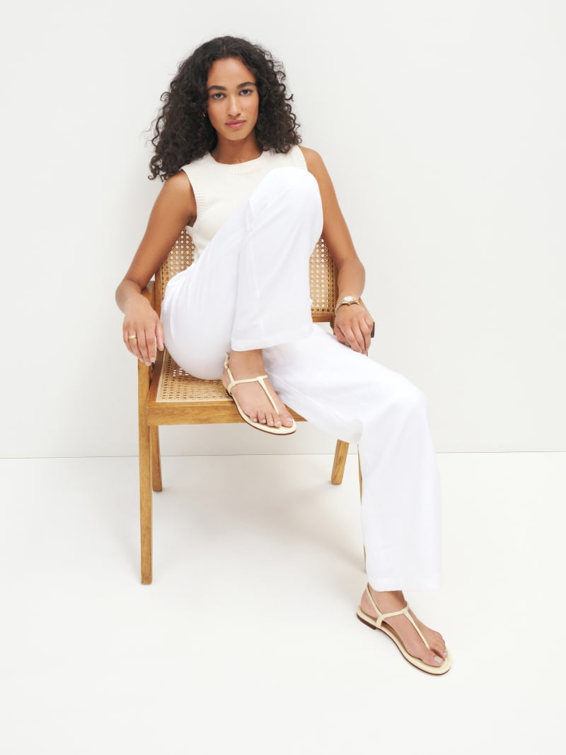 Thea T-Strap Flat Sandal | Reformation (Global)