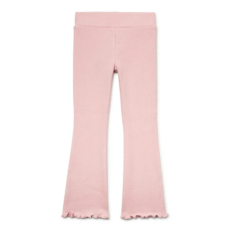 365 Kids from Garanimals Girls Ribbed Flare Pants, Sizes 4-10 | Walmart (US)