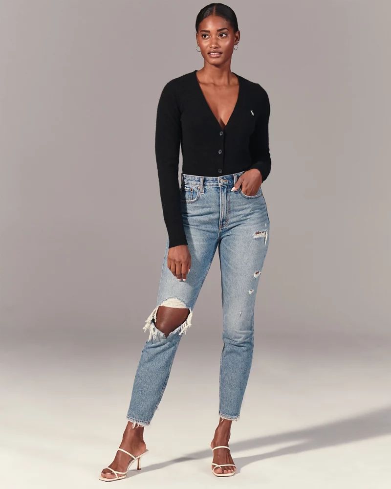 Curve Love High Rise Mom Jeans | Abercrombie & Fitch US & UK