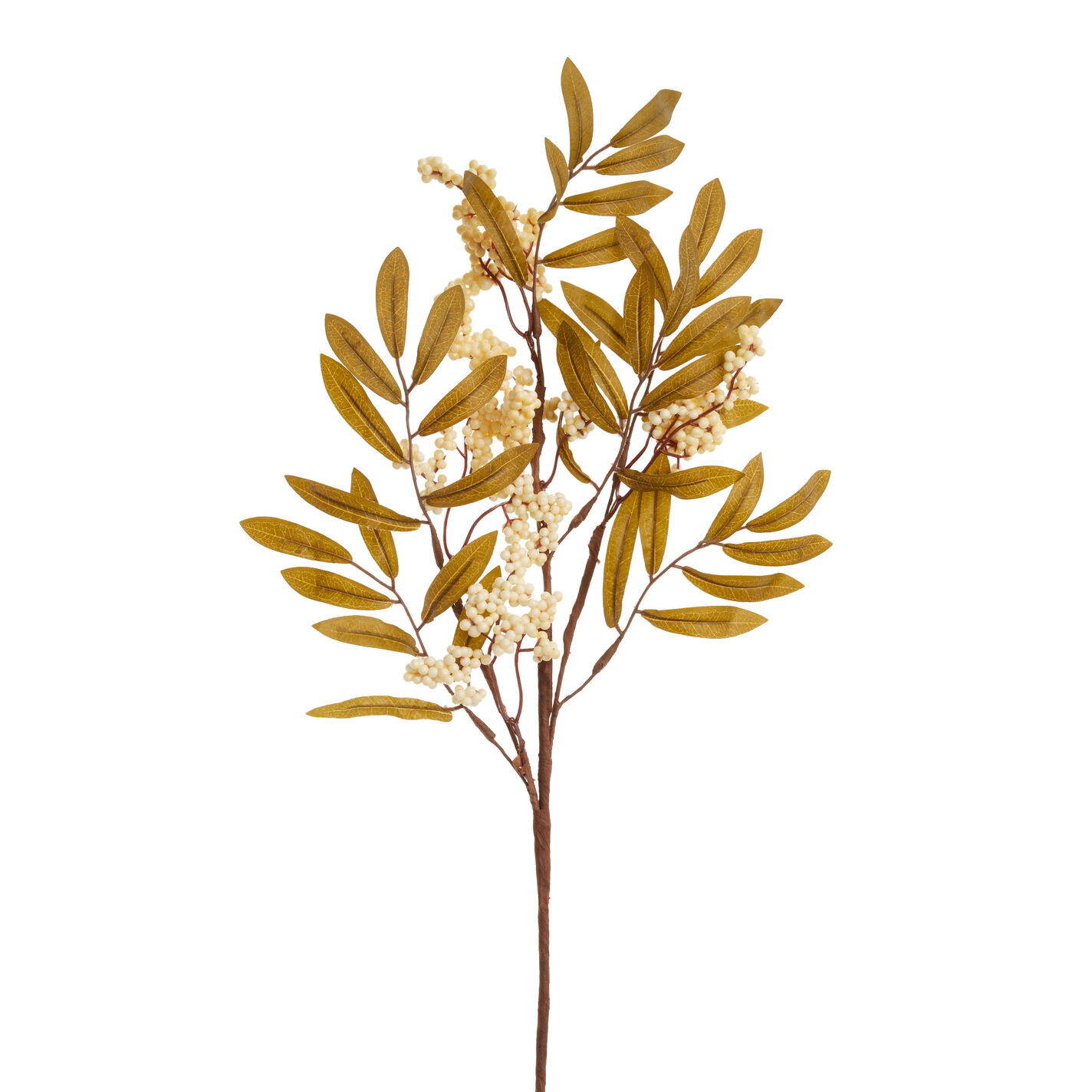 Faux Berries And Leaves Stem | World Market