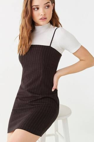 Pinstriped Mini Dress | Forever 21 (US)
