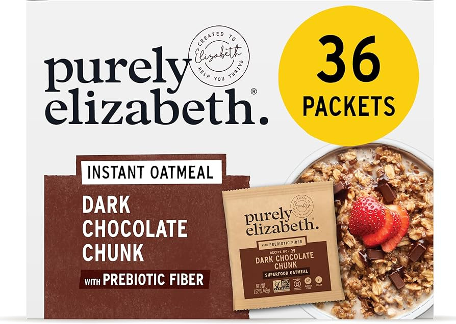 Purely Elizabeth Classic Cinnamon Superfood Oatmeal, with Prebiotic Fiber, Gluten Free & Non-GMO,... | Amazon (US)