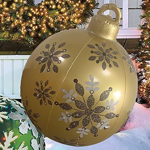 Christmas Ornaments 23.6Inch Christmas Balls Outdoor Giant Christmas PVC Inflatable Decorated Bal... | Amazon (US)