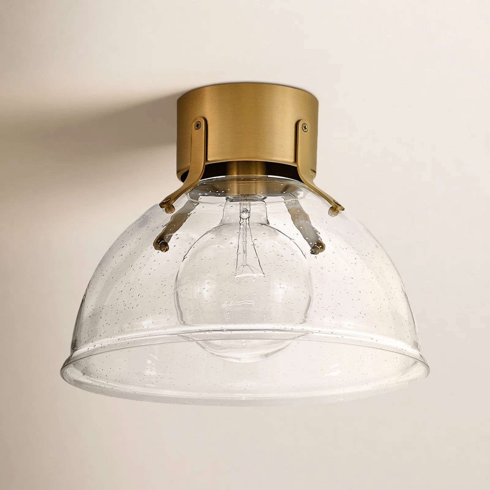 Single Light Glass Flush Mount | Birch Lane