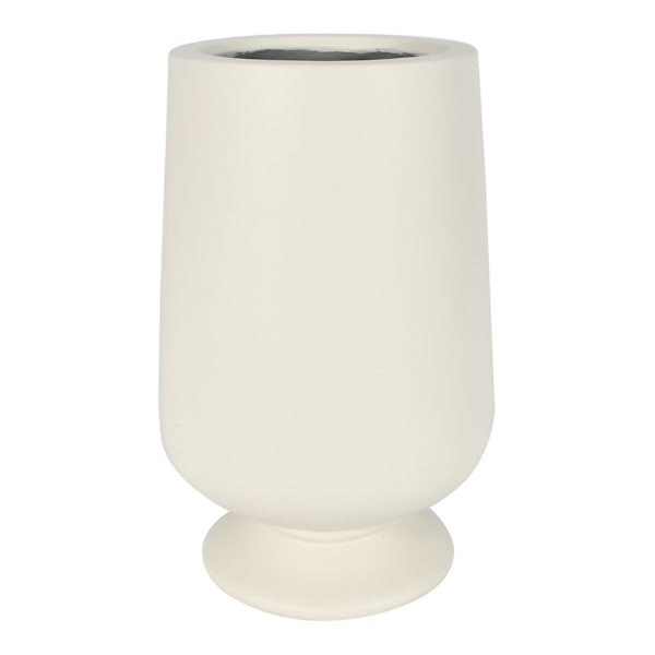 Auburn White Tall Planter, Medium | At Home