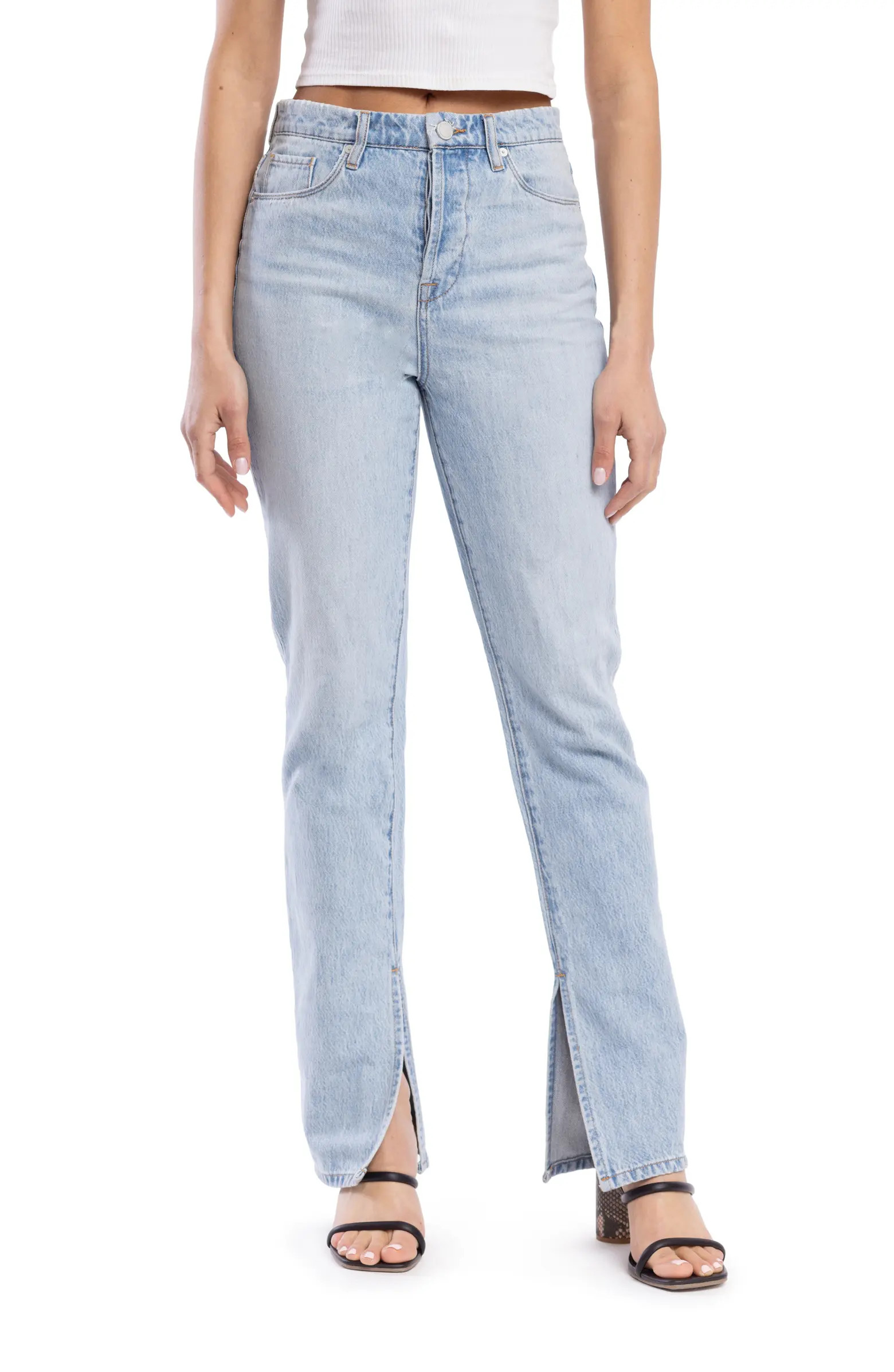 Cooper Slit Hem Straight Leg Jeans | Nordstrom