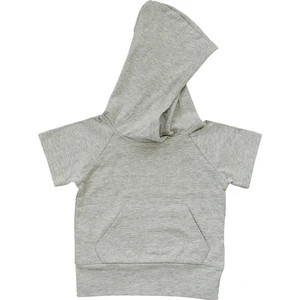 Heather Grey Hooded Tee | Mebie Baby