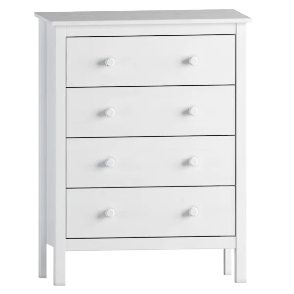 Albrecht Unfinished 4 - Drawer Dresser | Wayfair North America