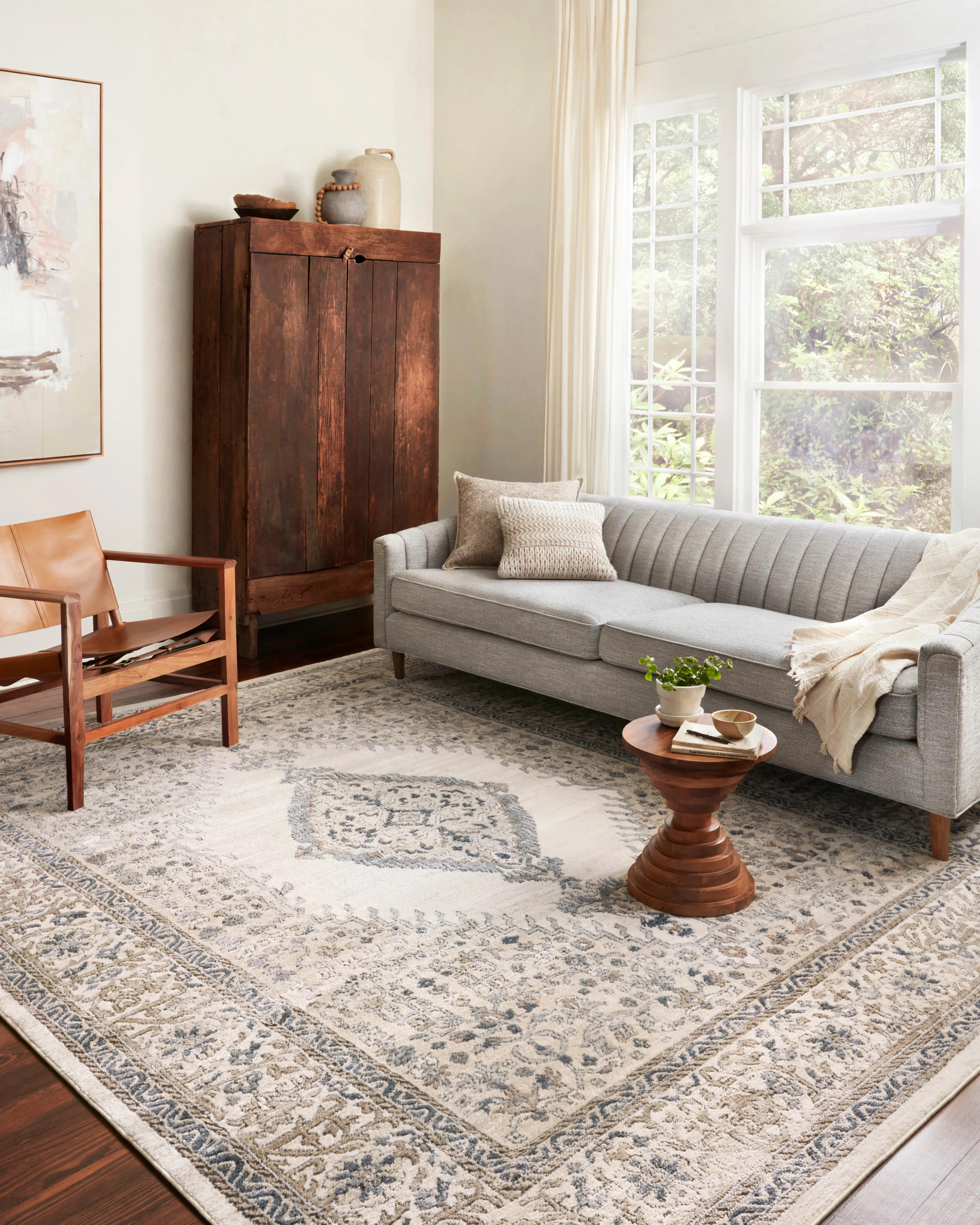 Loloi II Teagan Oriental Oatmeal / Ivory Area Rug | Walmart (US)