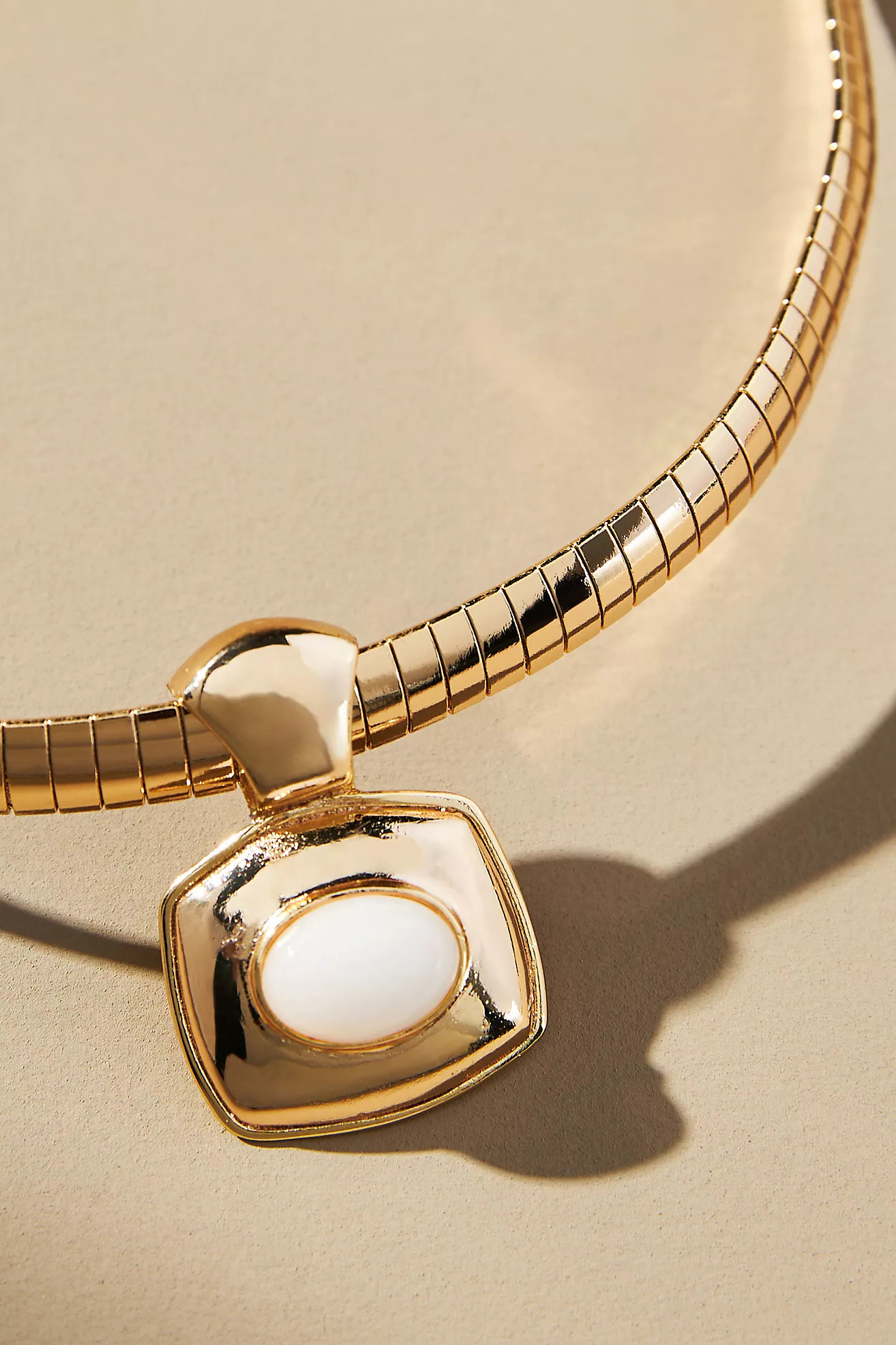 Stone Pendant Collar Necklace | Anthropologie (US)