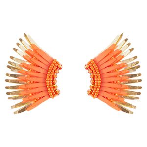 Mini Madeline Earrings Orange Gold | Mignonne Gavigan