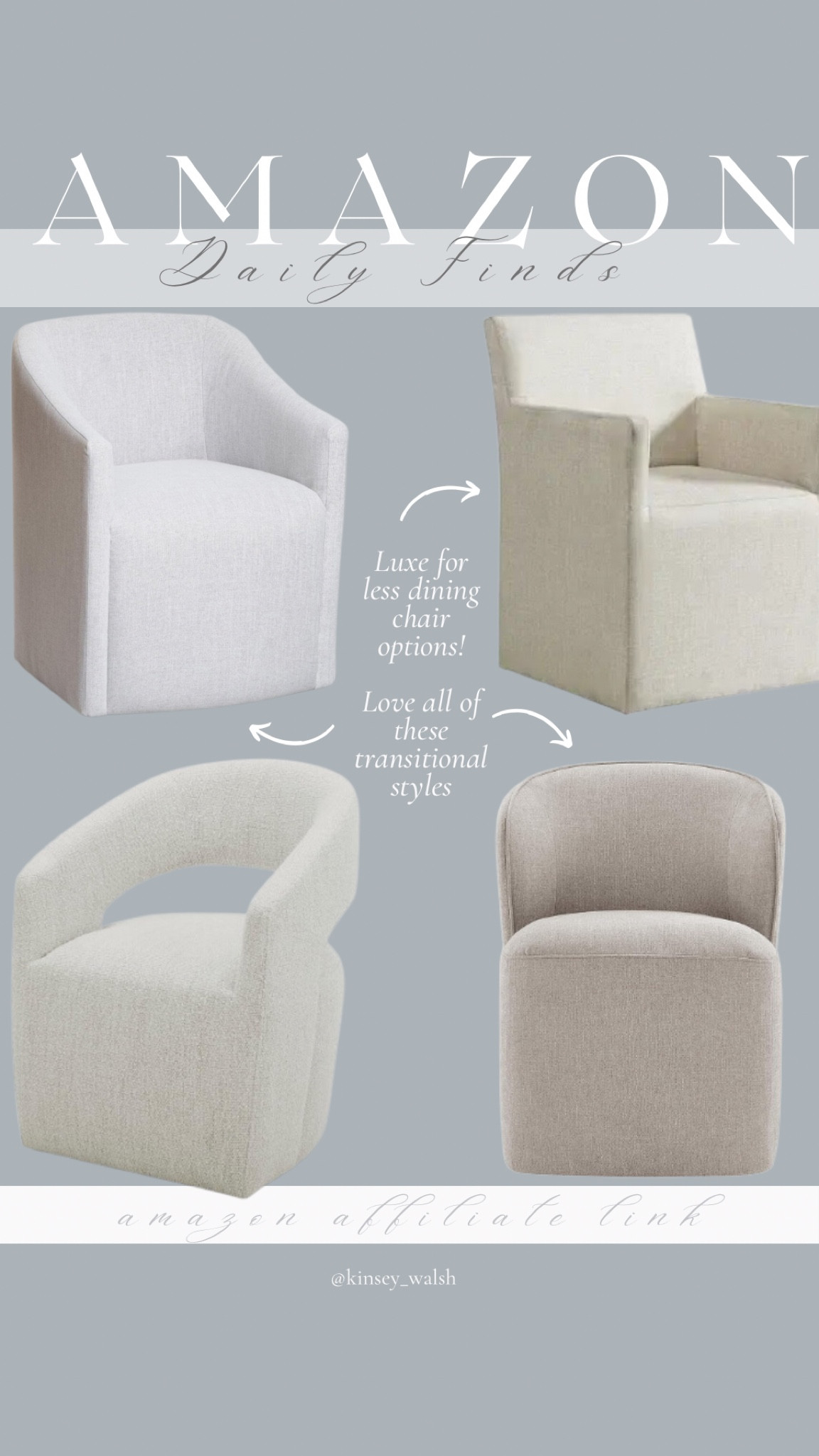 Amazon dining chairs, affordable, dining chairs, upholstered, dining chairs on casters, modern transitional style, dining chairs, desk, chairs, arm chair, arm, dining chair, classic dining chair, Amazon furniture, affordable furniture, affordable, dining, chairs, budget, dining chairs 

#LTKHome #LTKSaleAlert #LTKStyleTip