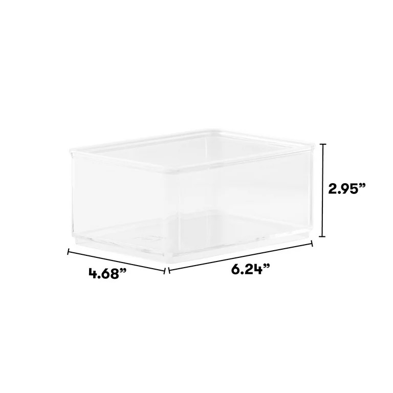 The Home Edit 8 Piece Multipurpose Edit, Plastic Storage Organizing System, Clear | Walmart (US)