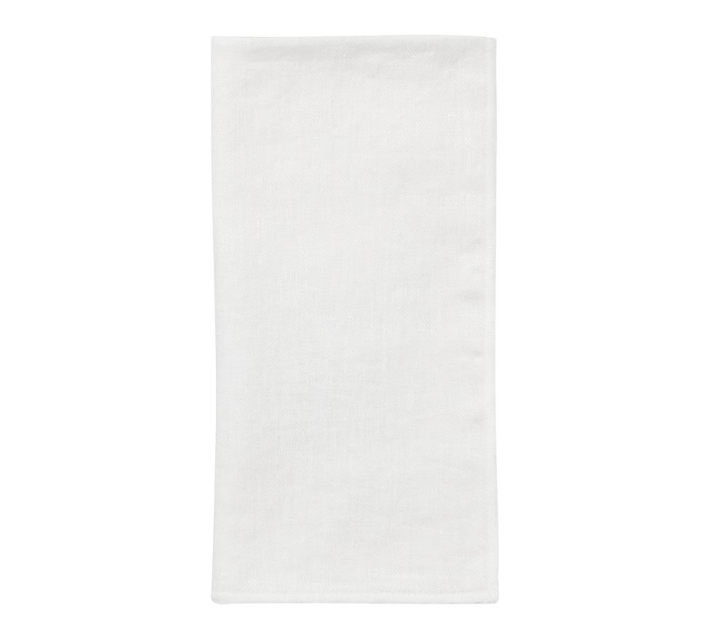 Willow Oversized Linen/Cotton Napkin, Single - White | Pottery Barn (US)