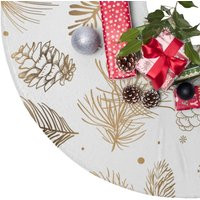 Christmas Tree Skirt Vintage Design Home Gift For Her Holiday Decor Decoration Scarf | Etsy (US)