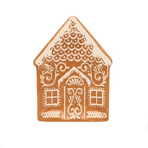 Godinger Dessert Plate, Snack Plate, Candy Plate, Holiday Plate, Gingerbread House Plate – Ideal for Holiday Treats, Decorative Tray, and Gift, 6in | Amazon (US)