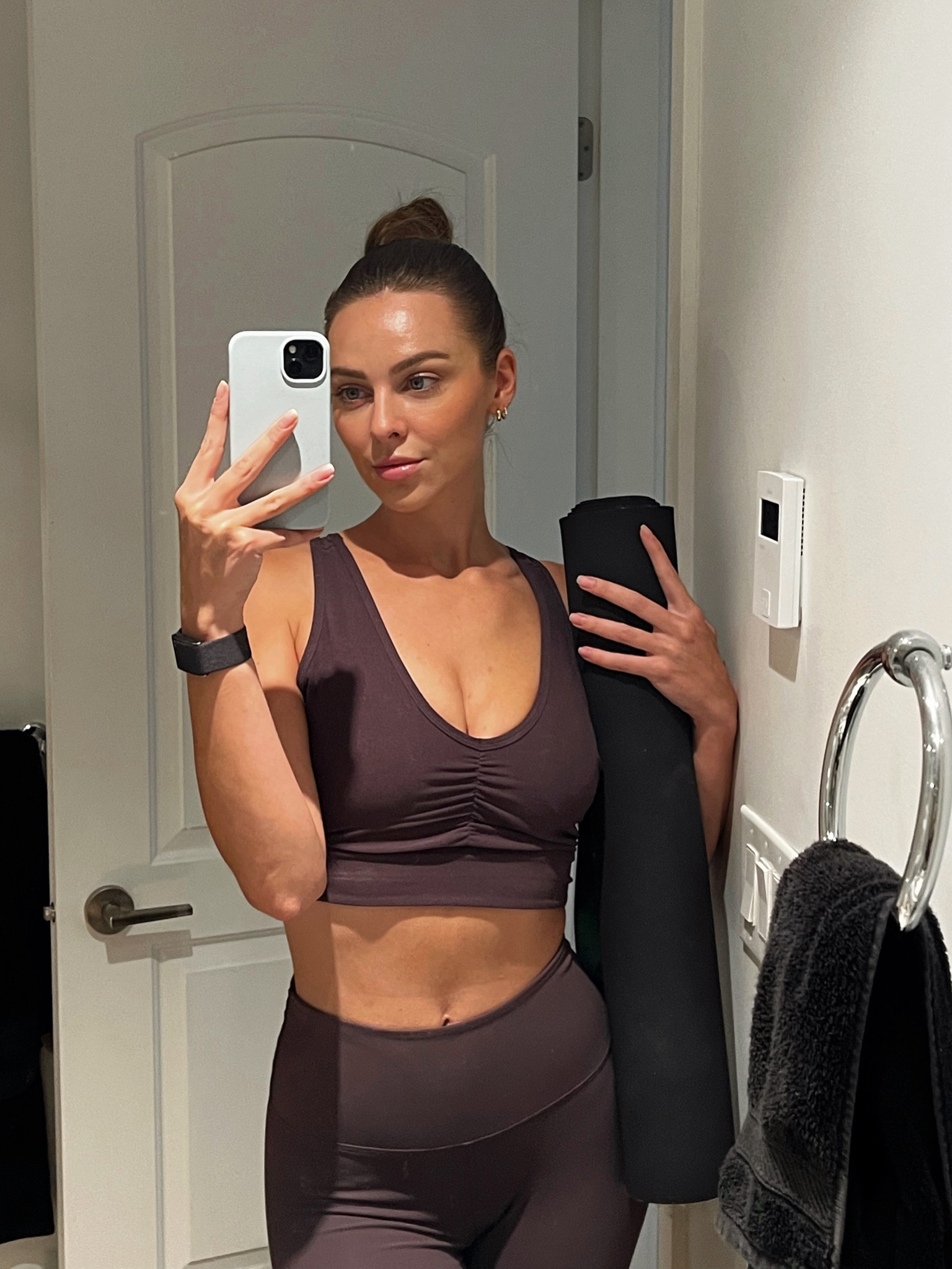 Yoga outfit 🧘🏼‍♀️ matching workout set 💜 