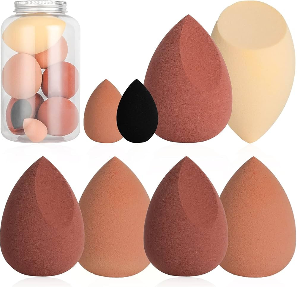 COSTICA Makeup Sponge Sets, 8 Pcs Beauty Blender Sponge for Foundation, Cream, and Powder, Multi-... | Amazon (US)