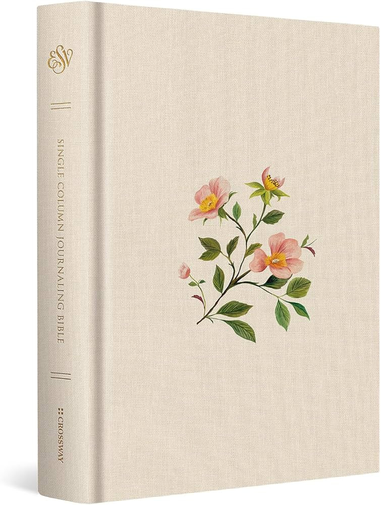 ESV Single Column Journaling Bible (Cloth over Board, Rosehip Design): Holy Bible, English Standa... | Amazon (US)