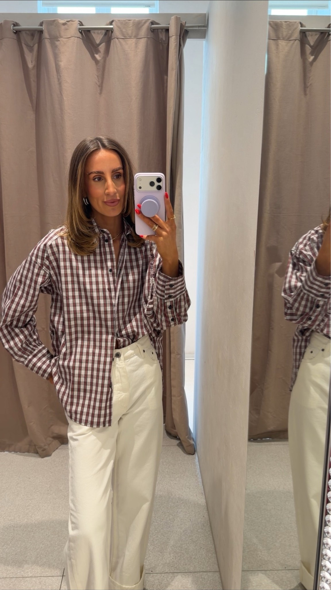 Shirt: size XS 
Jeans: size 34

#LTKFashionMonth #LTKuk #LTKautumn