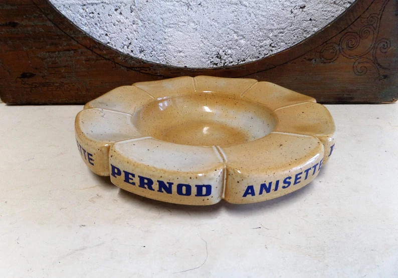 French Bistro Vintage PERNOD Anisette Sandstone Ashtray - Etsy Netherlands | Etsy (US)