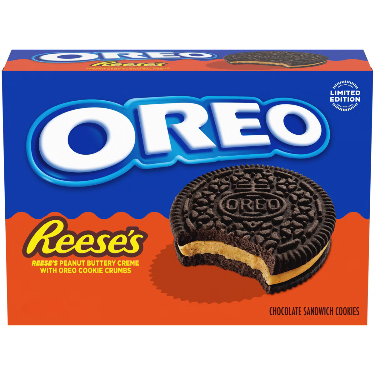 Oreo Reese's Peanut Buttery Creme Chocolate Sandwich Cookies - 10.81oz | Target