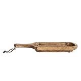 Creative Co-Op Boho Wood Serving Handle and Leather Tie, Natural Tray | Amazon (US)