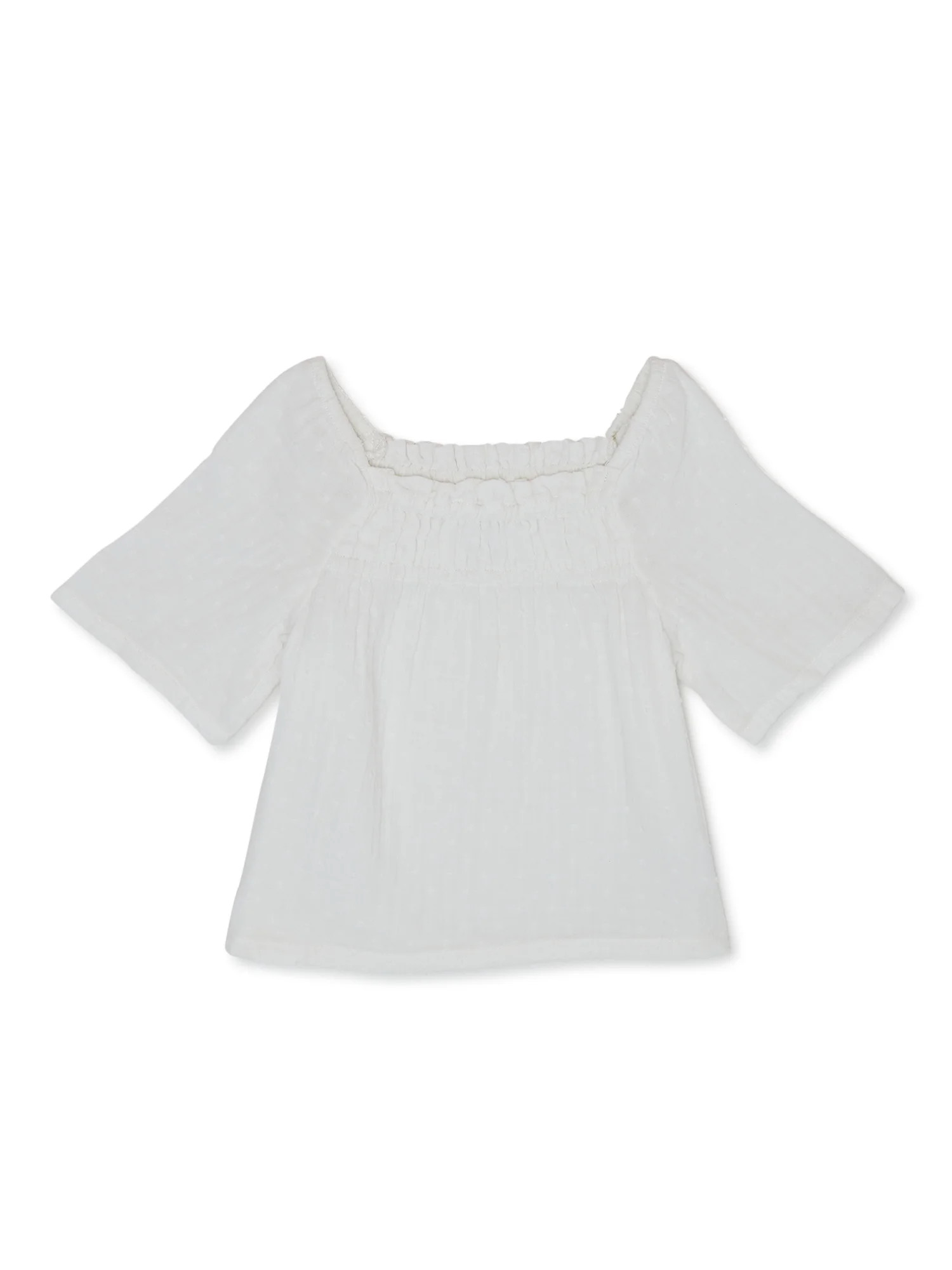 easy-peasy Toddler Girl Swiss Dot Top, Sizes 18M-5T | Walmart (US)