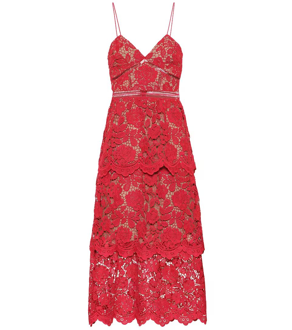 Floral lace midi dress | Mytheresa (US/CA)