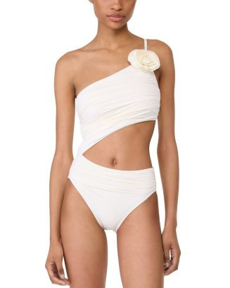 One Shoulder Rosette One Piece Swimsuit | Bloomingdale's (US)