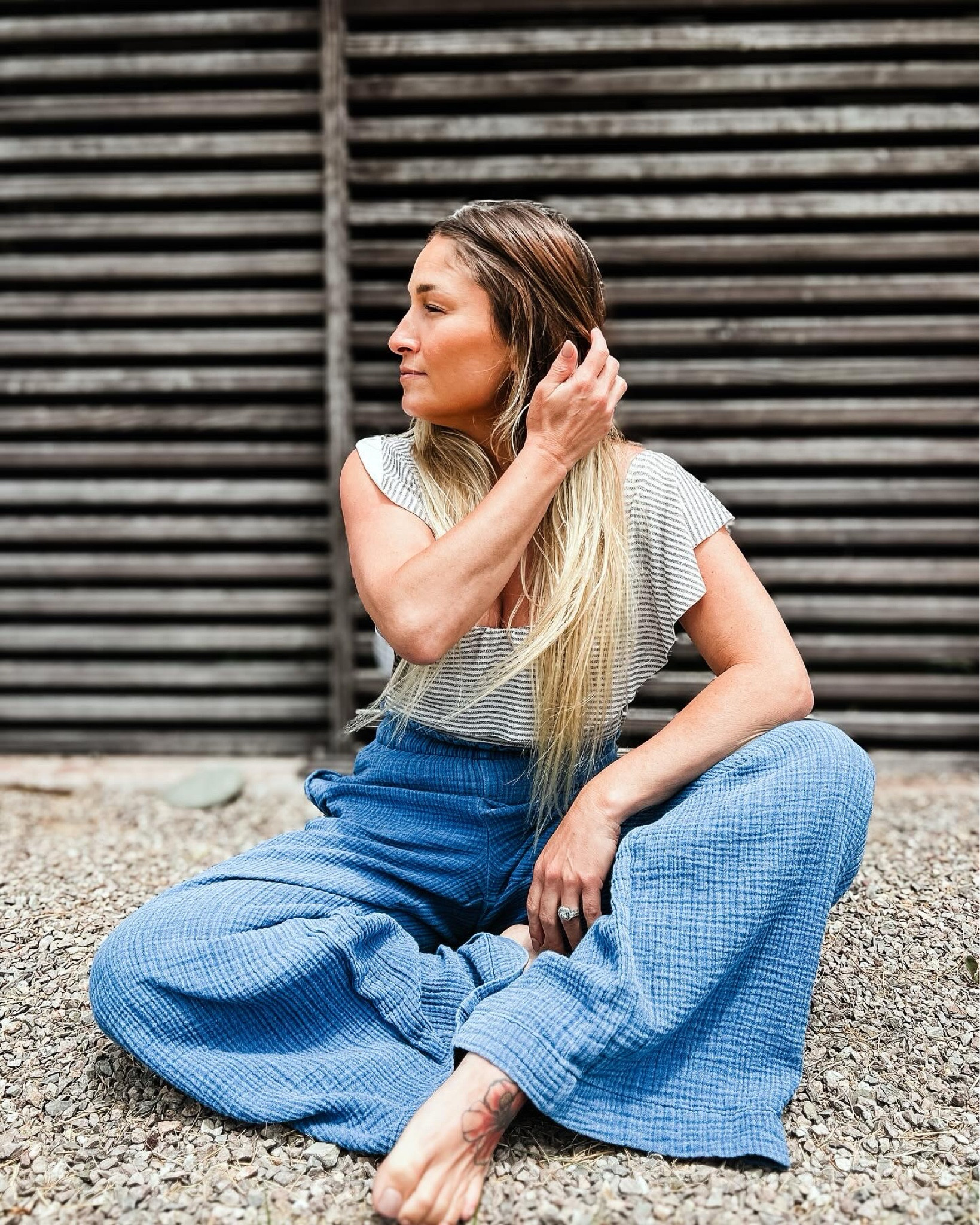 Flowy vacation pants,,, a must-pack item for travel! 100% cotton but look like linen 🤍💙

#LTKU #LTKStyleTip #LTKTravel