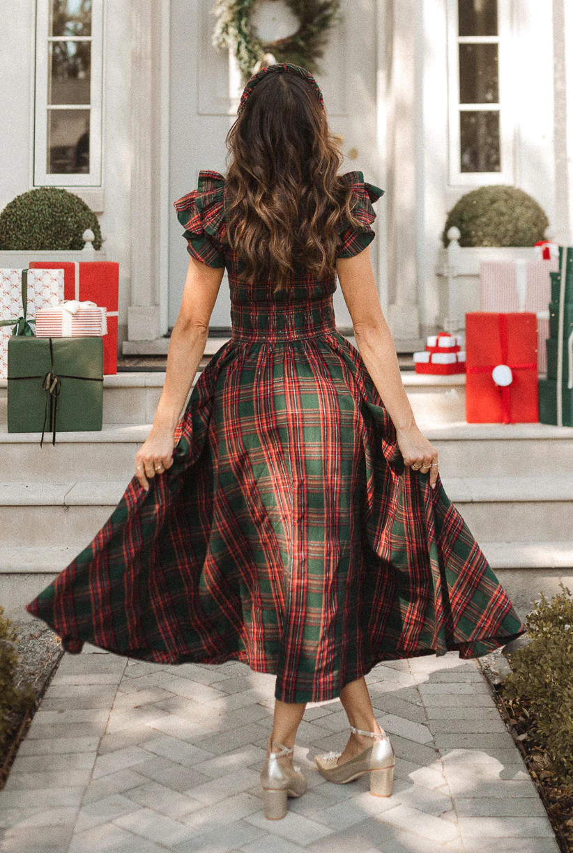 Hattie Dress in Green Plaid | Ivy City Co