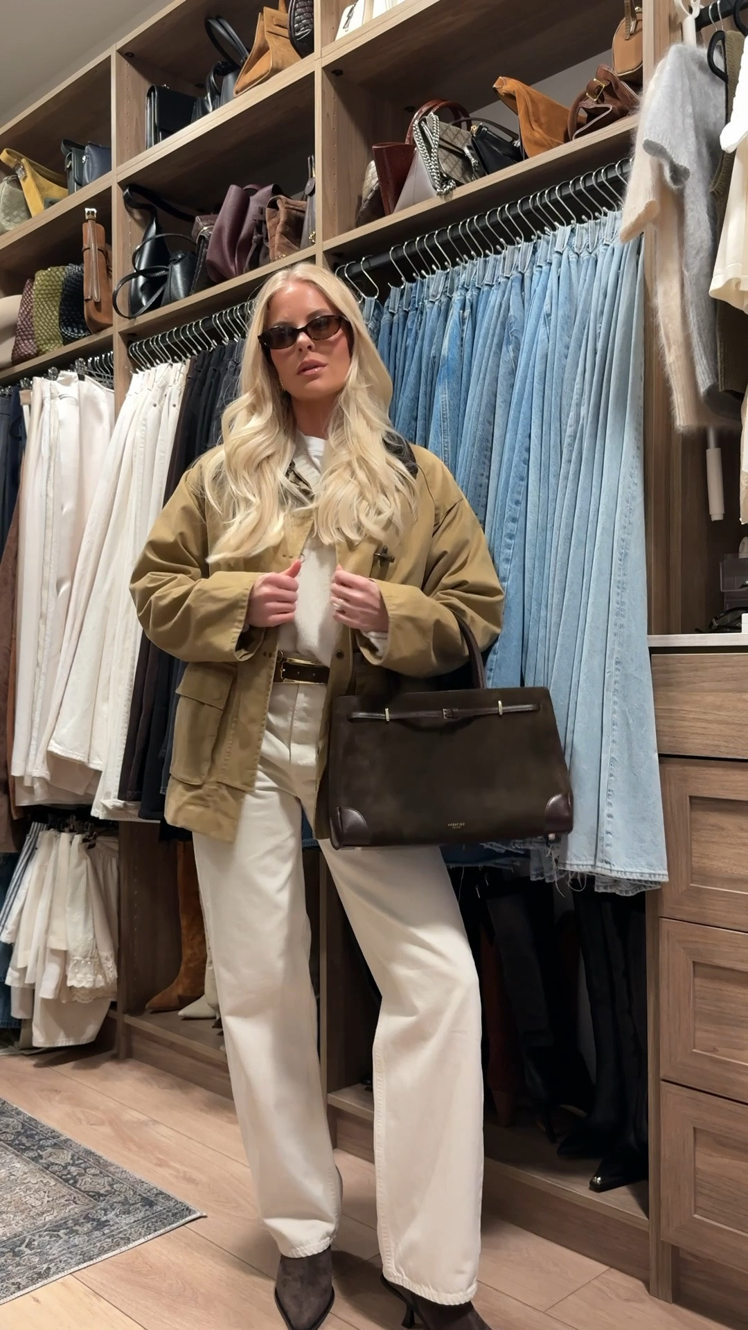 SIZE: small in the jacket, medium in the sweater, small in the tshirt underneath, jeans are a 26! Linked similar in all! Boots run tts! Belt code Kathleen15! #kathleenpost

Chic style, trendy outfit idea, fall fashion, suede boots, fall outfit idea, dinner outfit, cold weather outfit, barn jacket, fall transition look, barn jacket styling 

#LTKStyleTip #LTKSeasonal