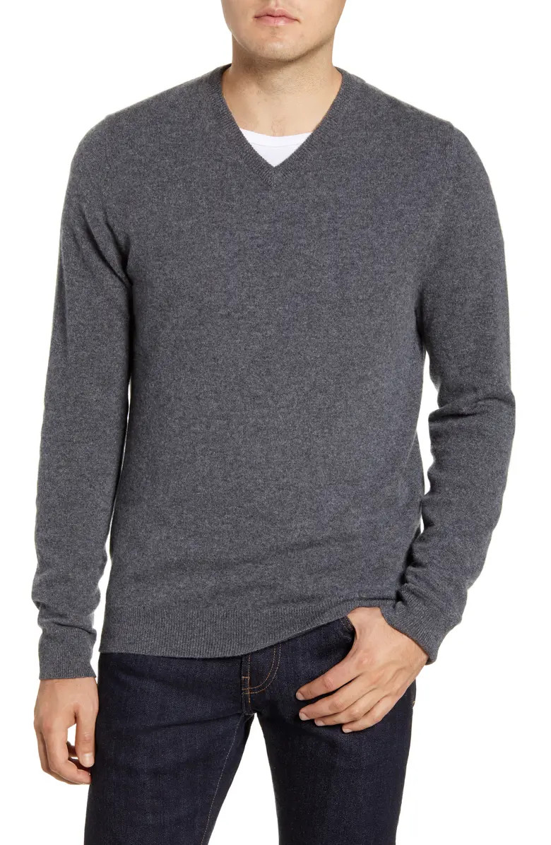 Nordstrom Cashmere V-Neck Sweater | Nordstrom