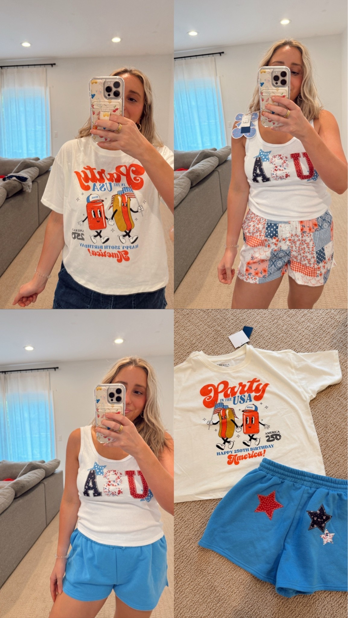 The cutest outfits/ T shirts/ thank tops and shorts  for Memorial Day and July 4th. Basically all summer long from Target

#LTKootd #LTKdayinmylife #LTKmomlife