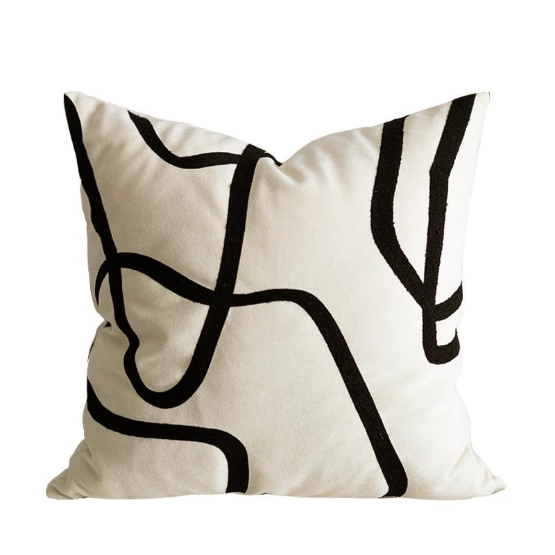 DOKOT Modern Abstract Decorative Throw Pillow Cover 18x18 inch Square Cushion Case for Home Couch... | Amazon (US)