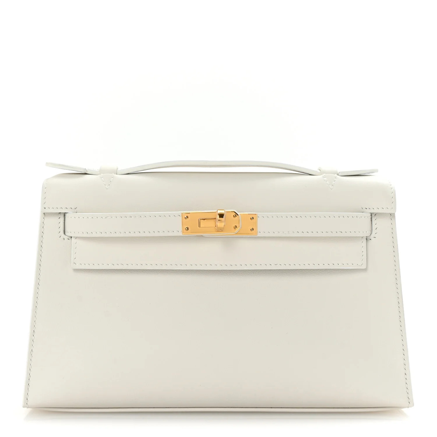 Hermes Swift Kelly Pochette Clutch New White 1746991 | FASHIONPHILE (US)