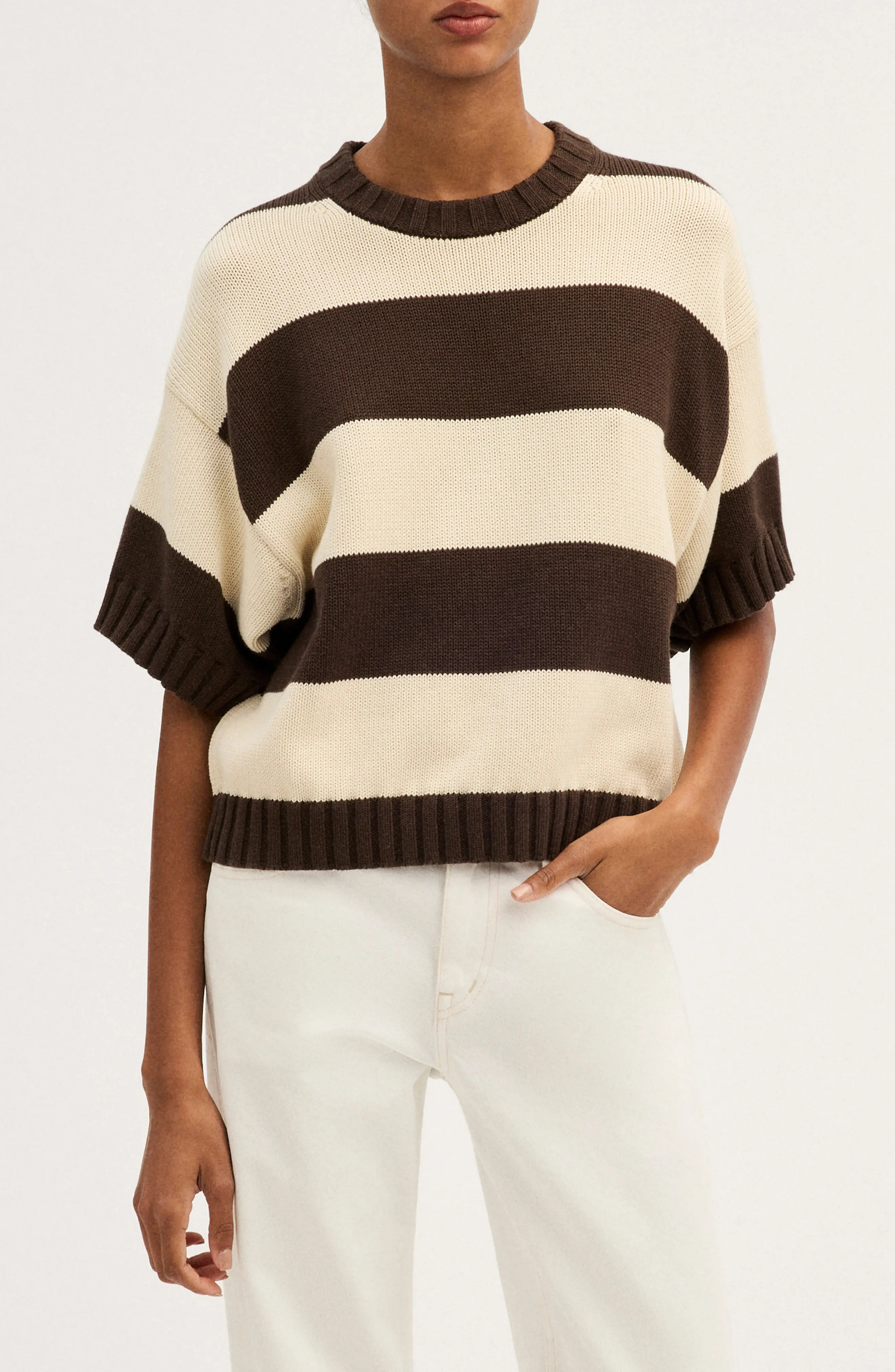 Madewell Relaxed Crewneck Cotton Sweater Tee (Women) | Nordstrom | Nordstrom