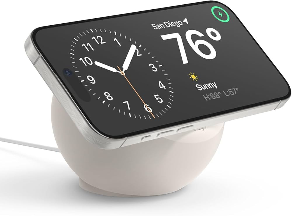 elago MS2 Charging Stand Compatible with MagSafe Charger - Premium Silicone Stand Compatible with... | Amazon (US)