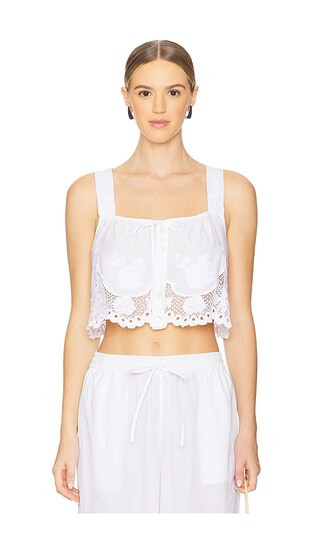 vitamin A Flora Tank in White. - size L | Revolve Clothing (Global)