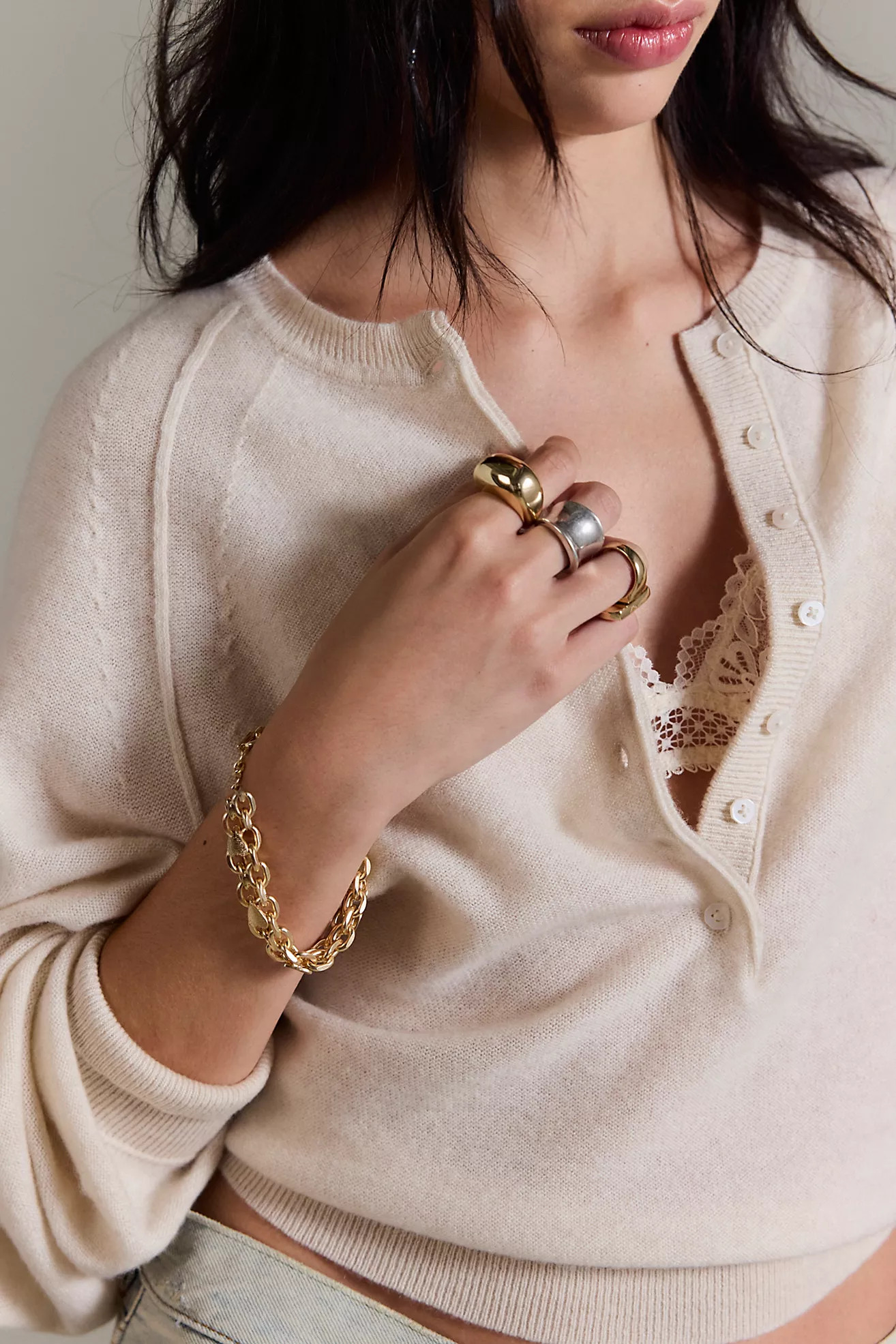 Lana Lock Heart Bracelet | Free People (Global - UK&FR Excluded)