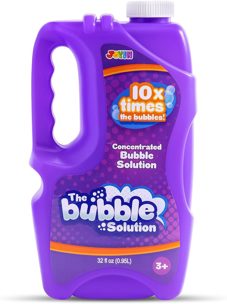 JOYIN 32 oz Bubble Solution Refills (Close to 1L/ 2.5 Gallon), Concentrated Solution for Bubble M... | Amazon (US)