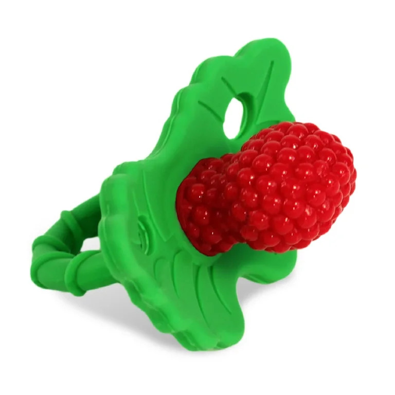RaZbaby RaZberry Silicone Teether Toy / Multi-Texture Design / Hands Free Design / for Baby 3m+ /... | Walmart (US)
