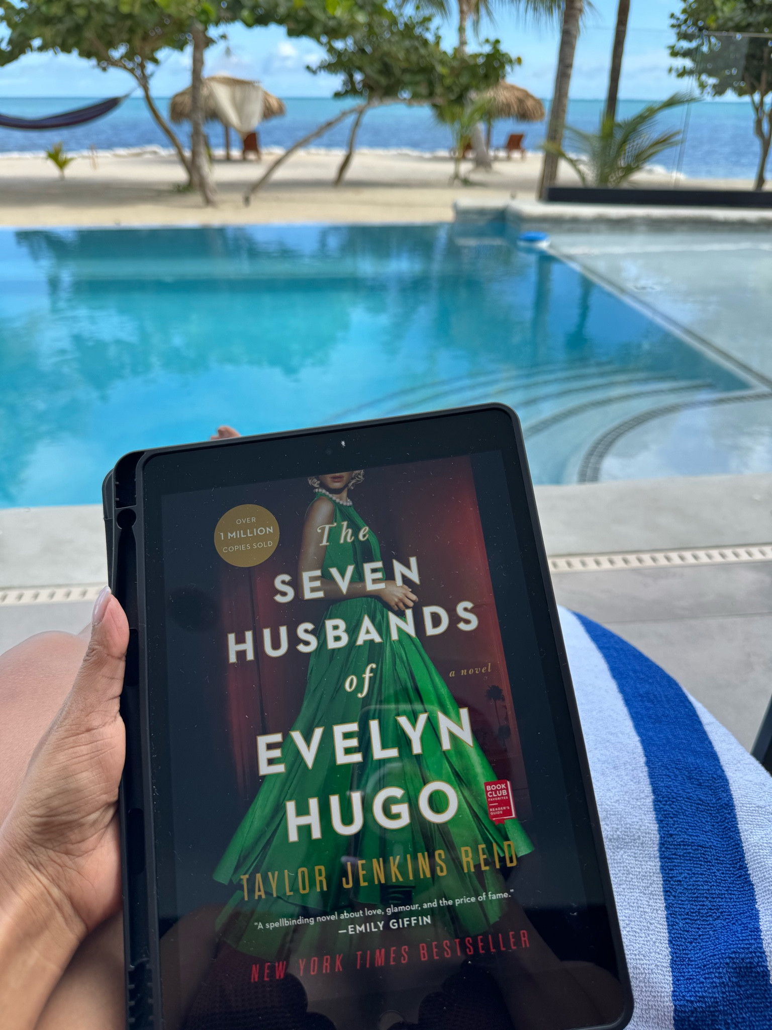 Perfect beach read for your next vacation. The Seven Husbands of Evelyn Hugo was a quick fun read.