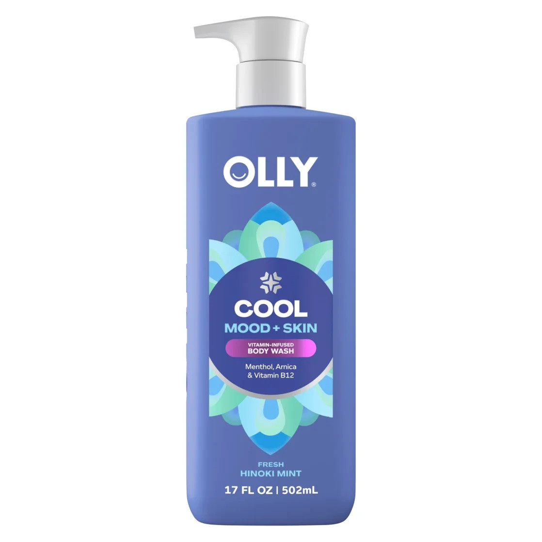 OLLY Body Wash Infused with Arnica & Vitamin B12 Cool Mood + Skin Hydrates & Cools Skin, 17 fl oz | Walmart (US)