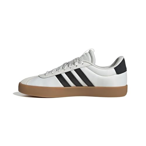 adidas Women's VL Court 3.0 Sneaker, White/Black/Gold Metallic, 10.5 | Amazon (US)